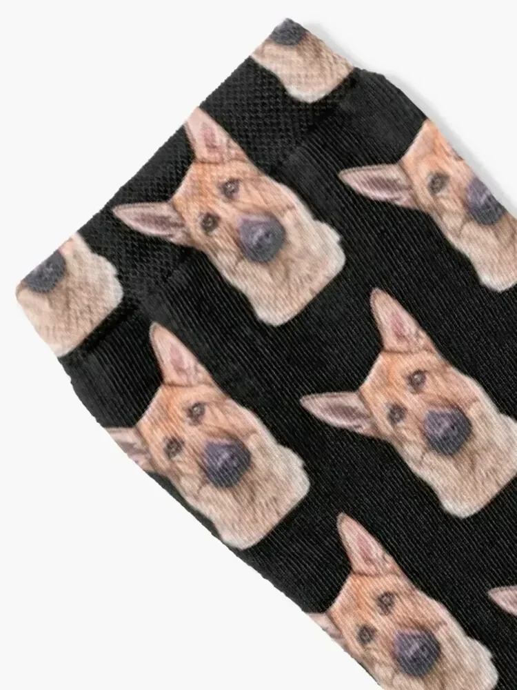 Lotty the German Shepherd Socks crazy Non-slip warm winter designer Woman Socks Men's