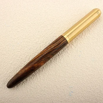 Retro Metal bilye kalem 0.7mm ahşap yazma kalemler öğrenciler için sanat kaligrafi kalemler iş hediyeler kırtasiye malzemeleri