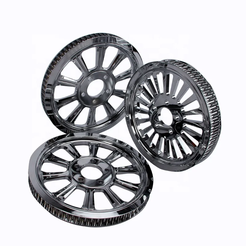 

STLFThe Manufacturer Customized the Model Suitable for Harley, Refitted the Brake Disc 68t-6061 Aluminum Alloy Belt Pulley