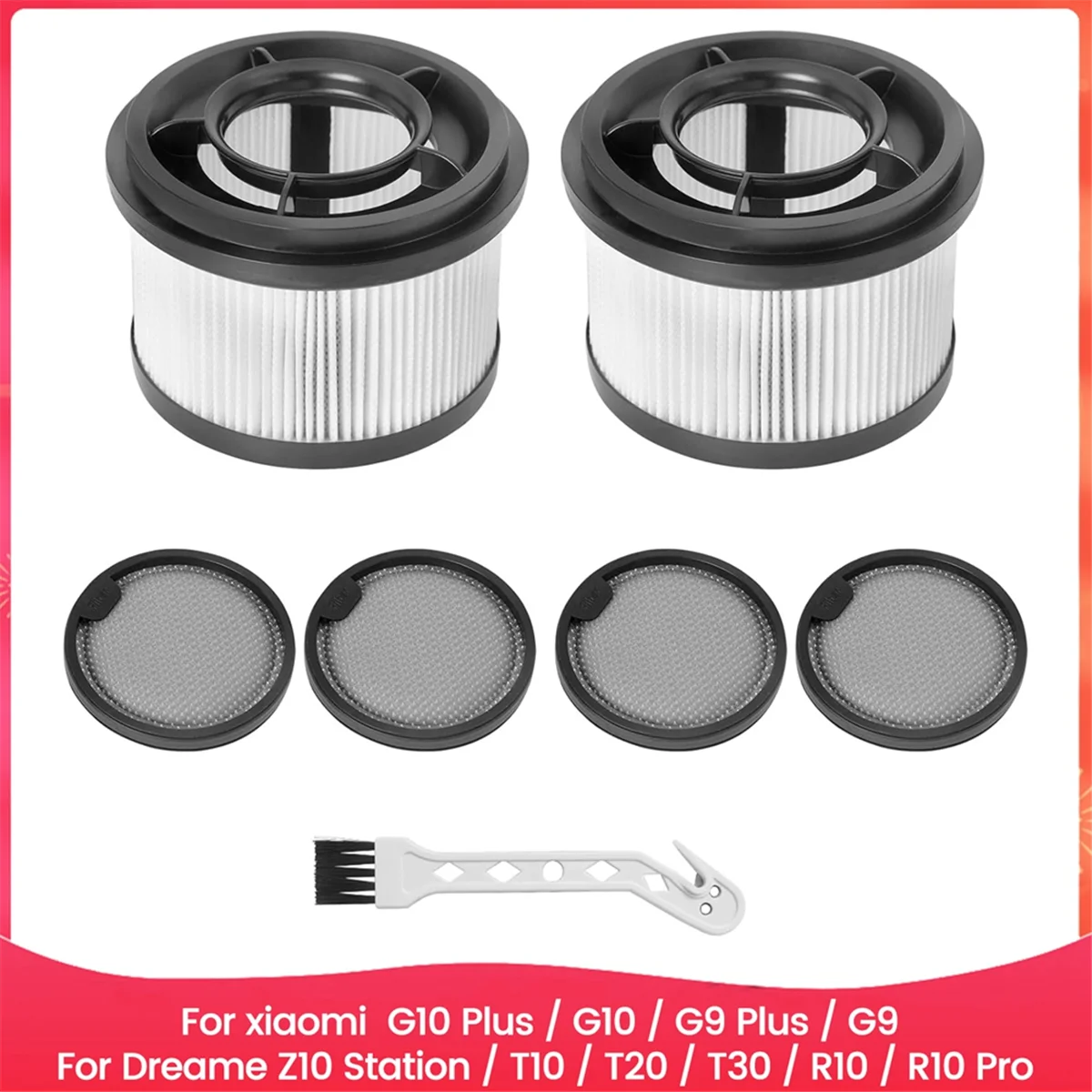 

HEPA-фильтр для Xiaomi G10 Plus / G10 / G9 Plus / G9, для Dreame Z10 Station / T10 / T20 / T30 / R10 Запасные части