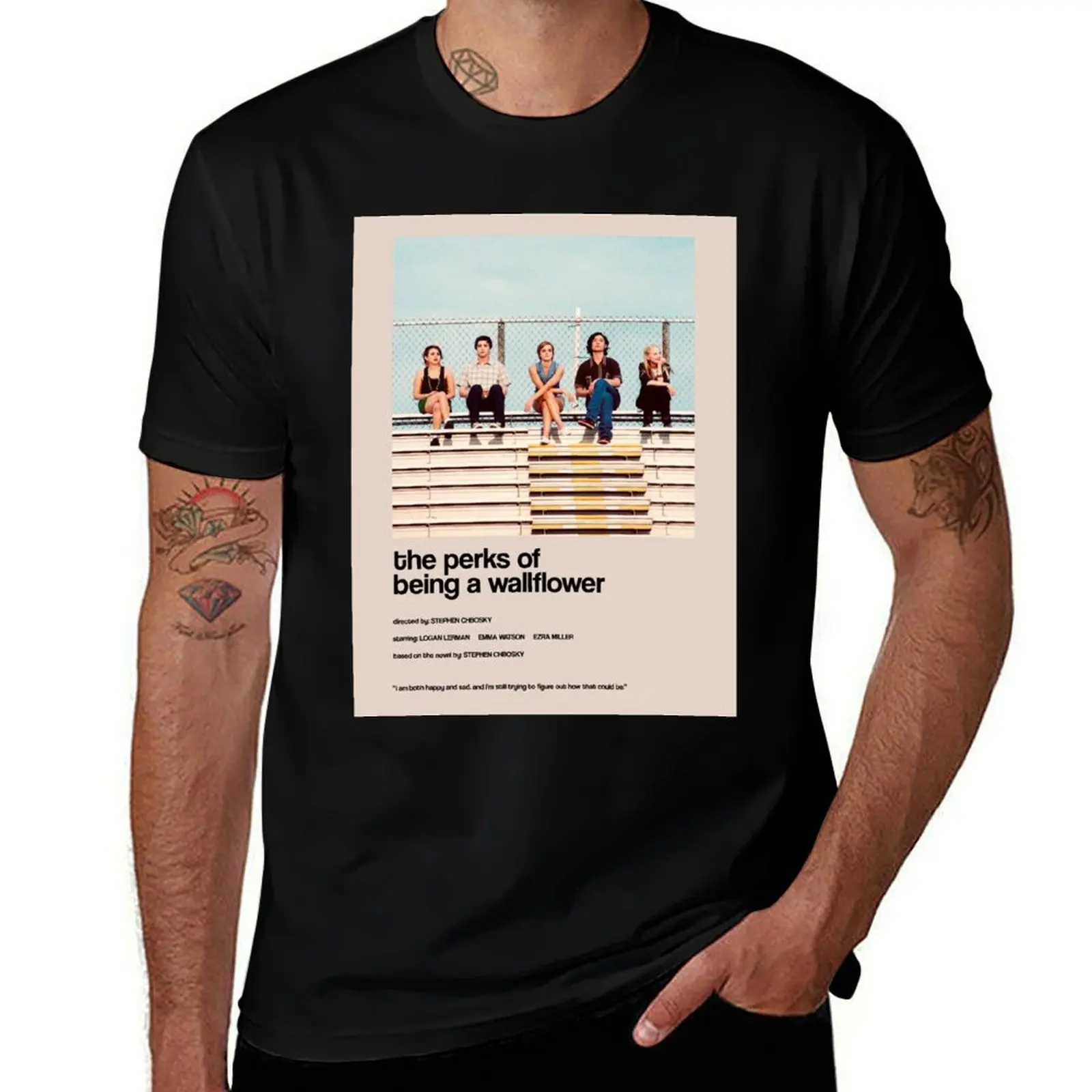 

the perks of being a wallflower - Alternate Minimal Cover T-Shirt t shirt man cotton t shirt man designer T-Shirt