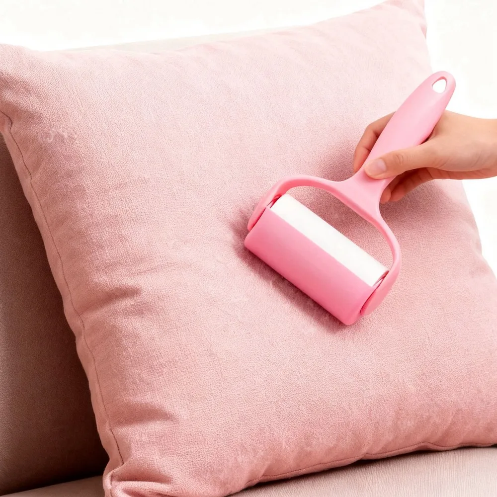 Reusable Multifunctional Lint Roller ABS Sticky Roll Paper Pet Hair Remover Paper Removal Brush Food Residue