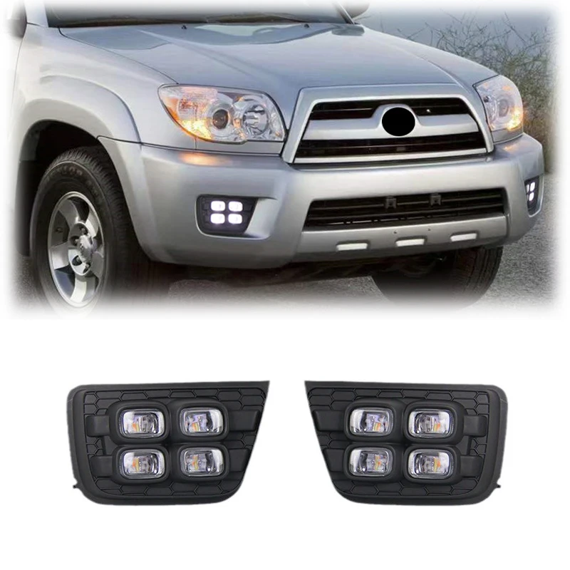 

Gobison Car DRL LED Daytime Running Light Daylight Fog Lamp Turn Signal Light for Toyota 4Runner 2006-2009 Fog Light