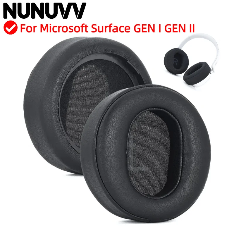 

NUNUVV Replacement Protein skin memory sponge Earpads For Microsoft Surface GEN I GEN II Ear Cushion / Headphone Ear Pad 9.29