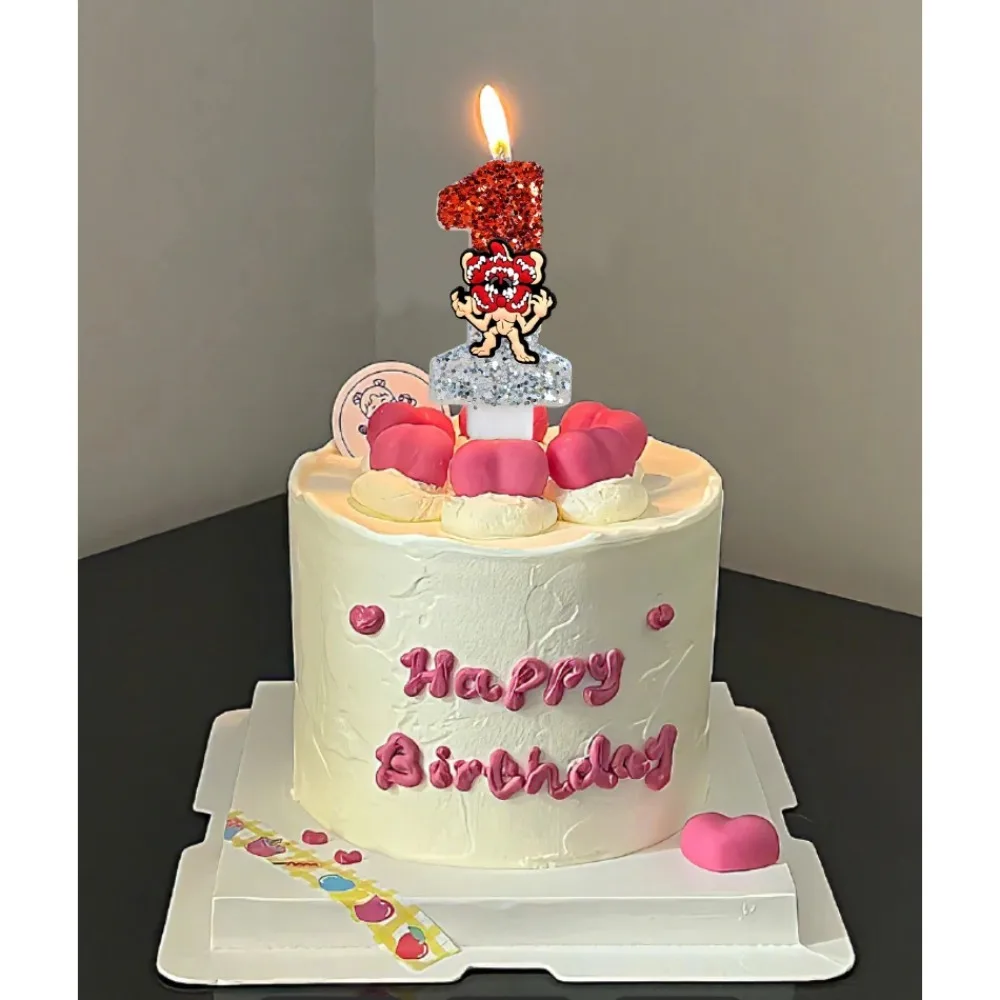 Stranger Eleven Robin Steve Dustin Candles 0-9 Number Cake Decoration Birthday Party Cake Topper Kids Gifts Supplies view 3