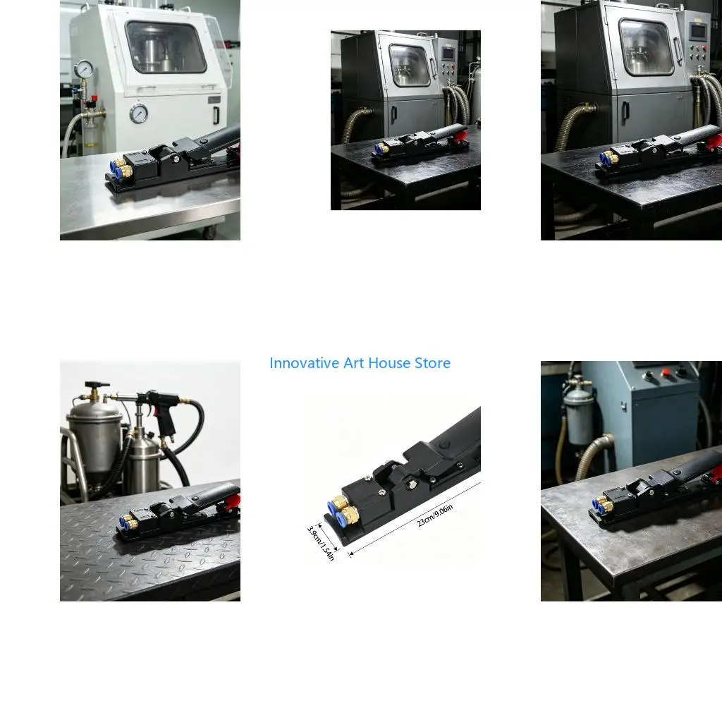 E1PC Pneumatic Foot Pedal Switches Assembly, Normally Open Levers Design for Sand Blasting Equipment Replacement Maintenance