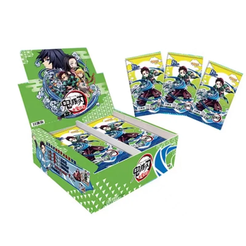 Nieuwe Demon Slayer Kaarten Anime Tcg Hobbycollectie Kamado Tanjirou Kinderbordspel Vechtspeelgoed Verjaardagscadeau