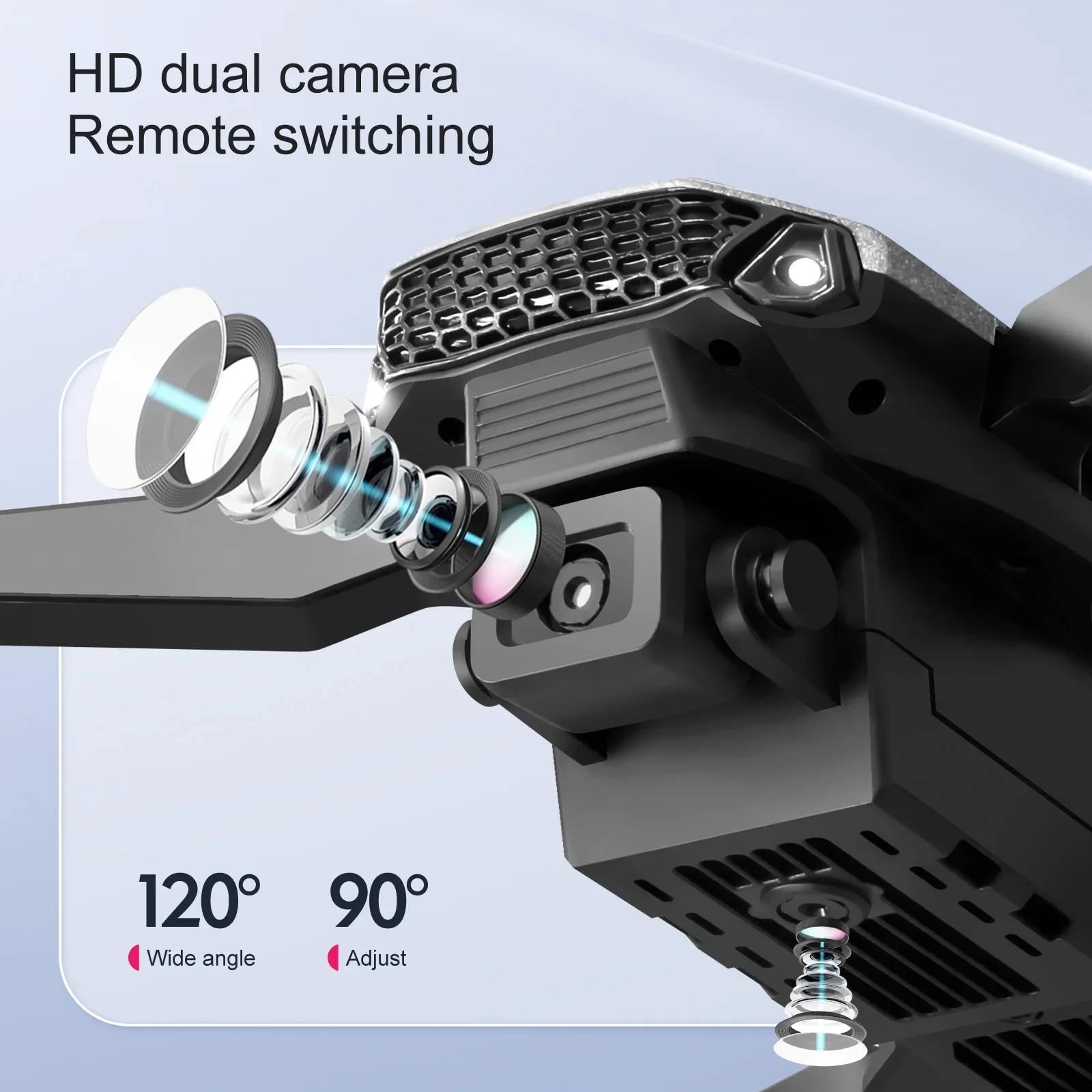 Nuovo drone S91 5G WiFi FPV 8K HD doppia fotocamera 360 °   Motore brushless per evitare ostacoli laser Ritorno a regali di giocattoli quadricotteri RC