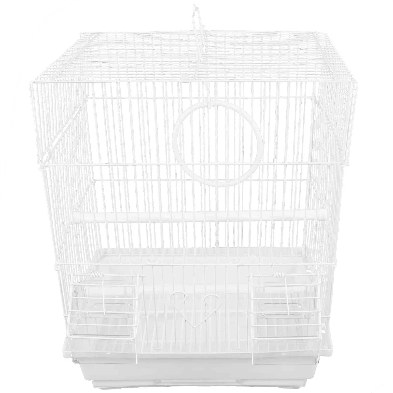 

Portable Metal Bird Cage for Parrot Travel Handheld Wire Carrier Outdoor Pet Bird Transport Cage Lightweight Wrought Iron Design