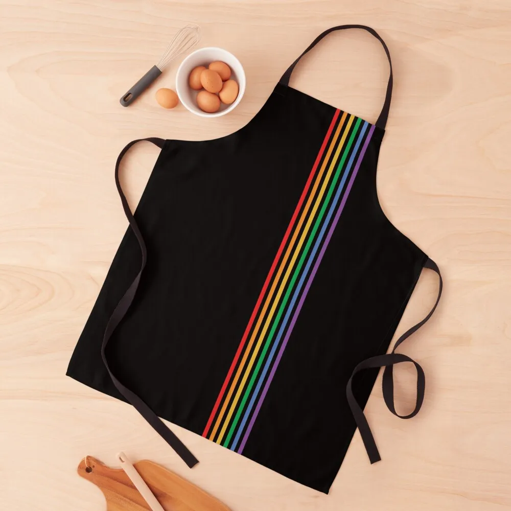 

LGBT Gay Pride Rainbow Stripes Apron christmas kitchen kitchen item Apron