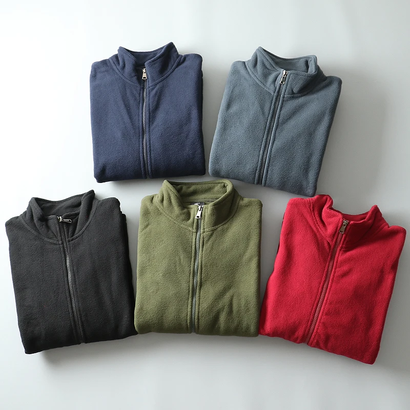 

Мужская двусторонняя куртка с воротником-стойкой, теплая осенне-зимняя верхняя одежда из полиэфирного волокна, с длинными рукавами, на молнии