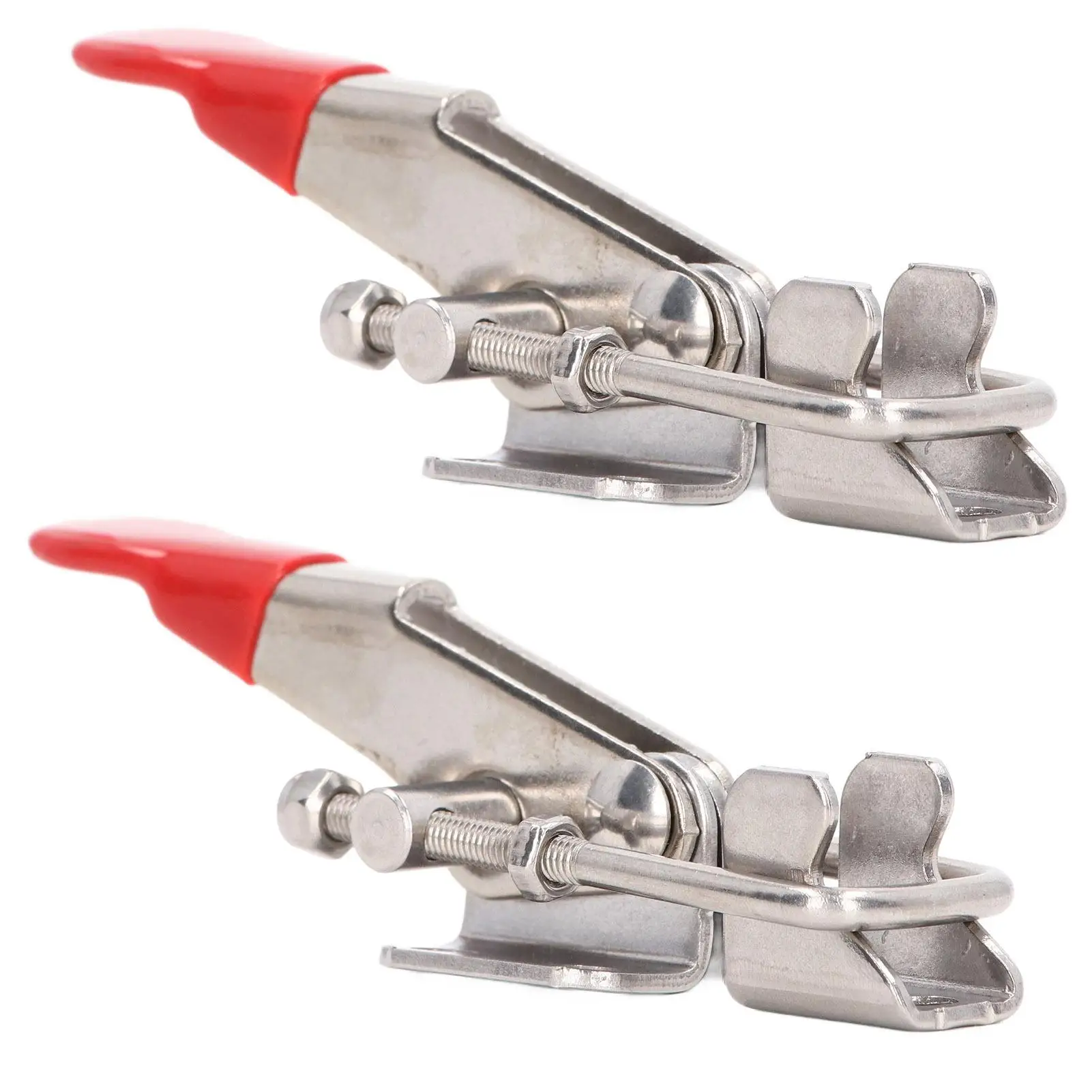 조정 가능한 스테인레스 스틸 토글 클램프 풀 래치, 400lbs 용량 키트, 보안 캔다, 2 개