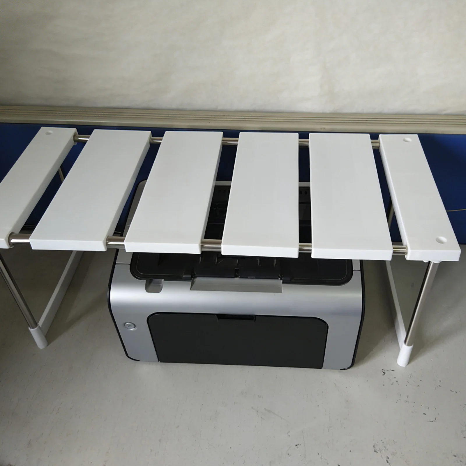 

Kitchen Storage Rack Stainless Steel Plastic Oven Stand Expandable Under Sink Microwave Organizer Multiuse Sink Storage Rack