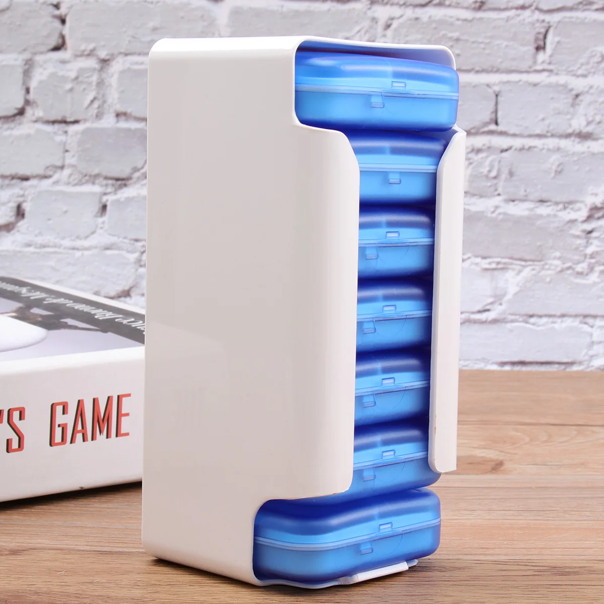 

1 Set 28 Grids 7 Layers Portable Medicine Storage Case Travel Pill Organizer Container Removable Compartments Tablets Capsules