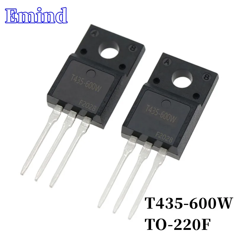 

20/50/100/200/500Pcs T435-600W Triac 4A/600V TO-220F Plastic Package DIP Thyristor Large Chip