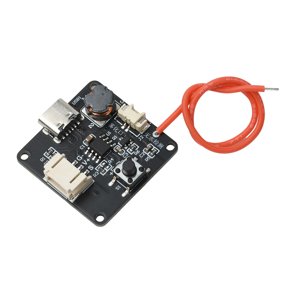 Pelembap Mini USB 5V Tipe C Kit DIY Pembuat Kabut Papan Sirkuit Driver Atomisasi Fogger Mendukung Pemrograman Chip Tunggal