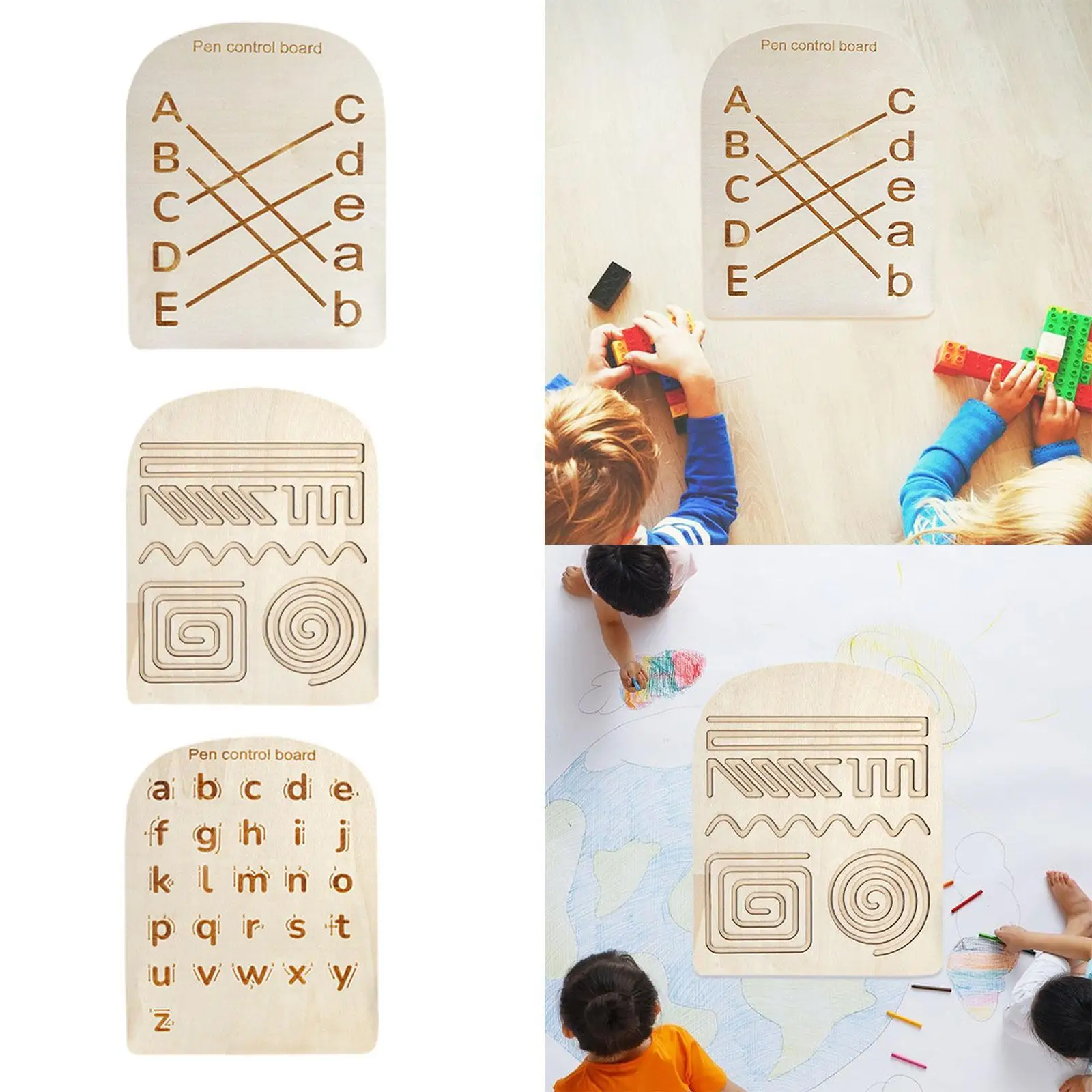 Practicing Board Puzzle Fine Motor Preschool Learning Writing Practice Board for 3 Years Old Kids Preschool Toddlers Children
