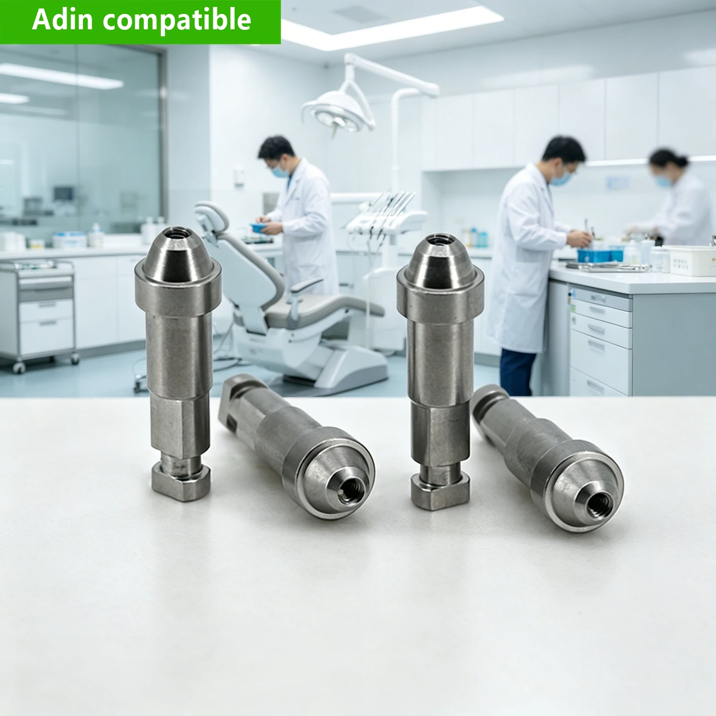 Dental Implant Adin Compatible Multi Unit Lab Analog Prosthetic Titanium CAD/CAM Precision Screw Retained Replica OEM Factory