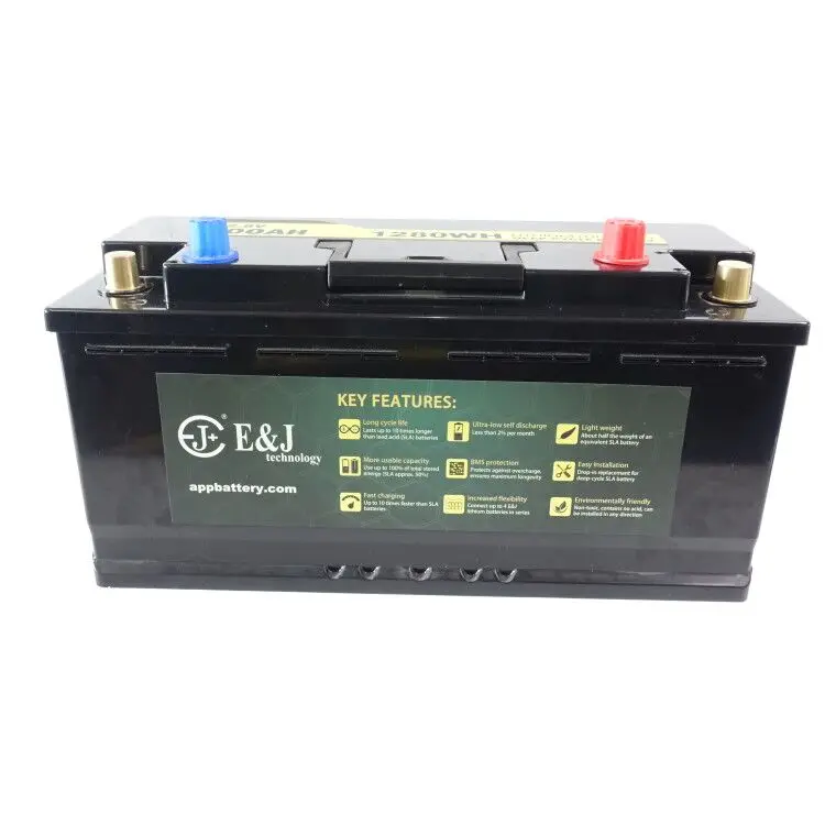 DIN88 12.8V 100Ah DIN 60038 Lifepo4 Battery Packs 100A continuous discharge for Boat, RV, solar storage