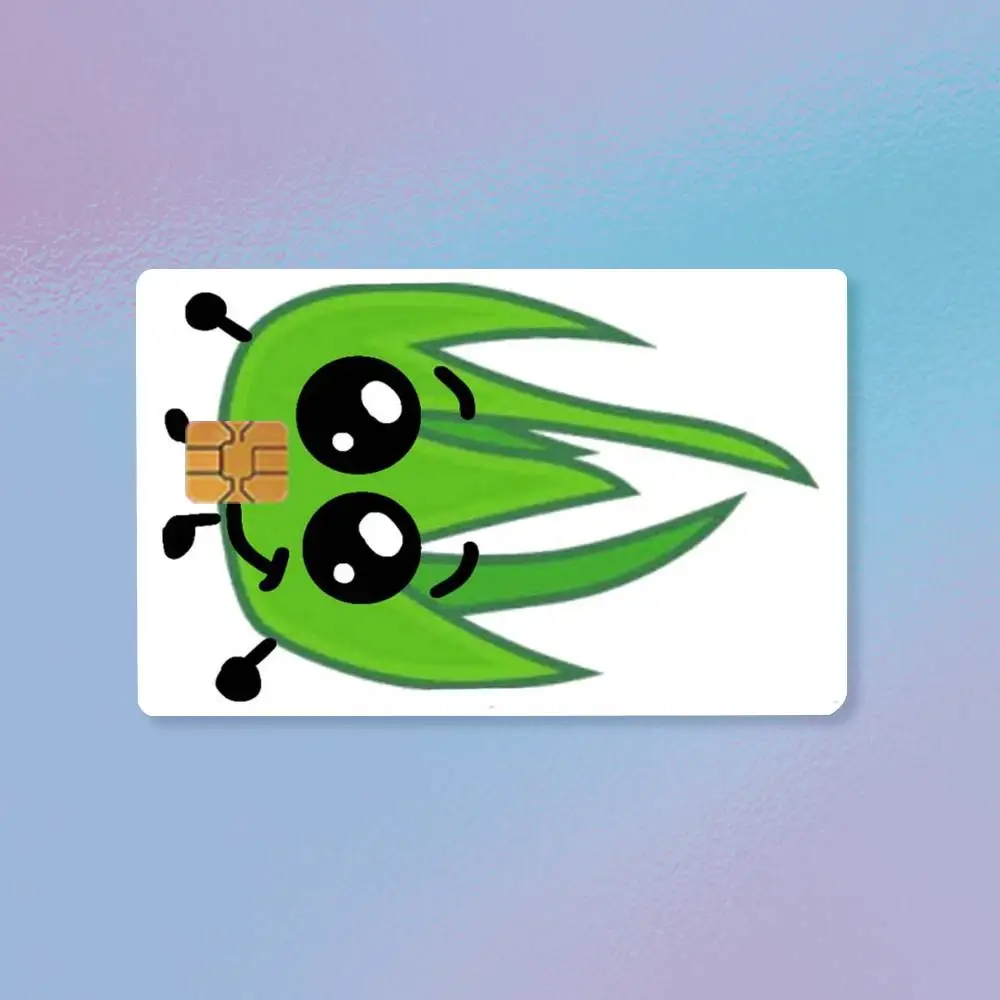 Cartoon Funny Anime BFDI Icons  Credit Card HD Stickers Premium matte film effectively prevents fingerprints and daily abrasion.