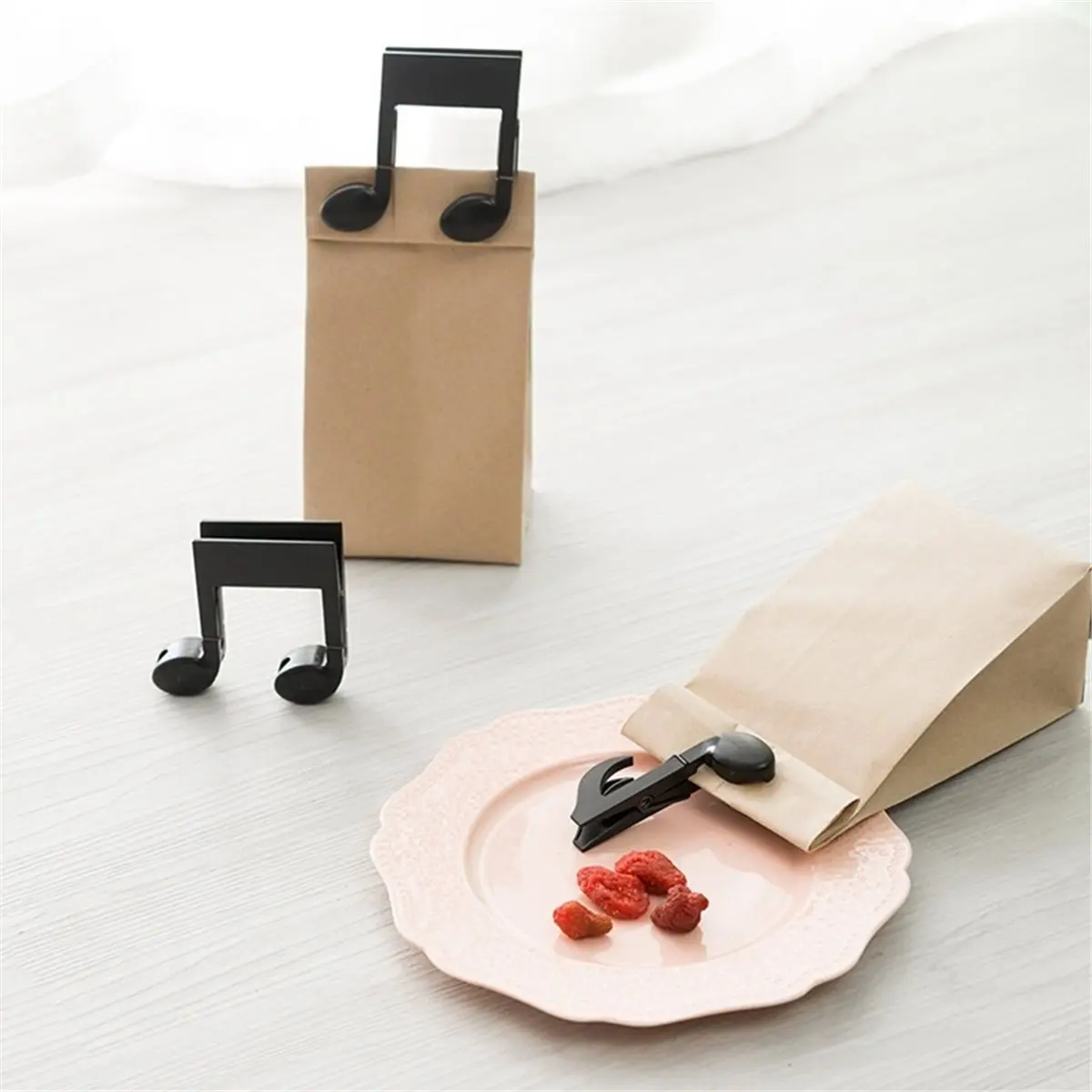 3set/6pcs Score Clip, Book Clip, School Usable, Note Shaped Clip, Drying Clip, Windproof Clip, for Food Sealing Clip