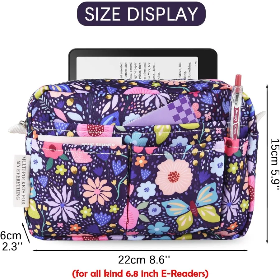 Custodia da viaggio impermeabile multifunzionale con cerniera per riporre oggetti portatili di notebook, trucco e forniture per ufficio, ideale per On-