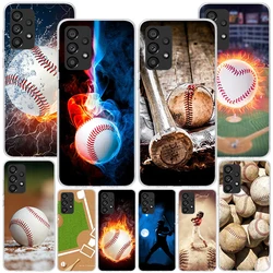 Baseball Sport Phone Case For Samsung Galaxy A15 A25 A35 A55 A14 A24 A34 A54 A04S A13 A23 A33 A53 A03S A12 A52 A22 A32 A02S