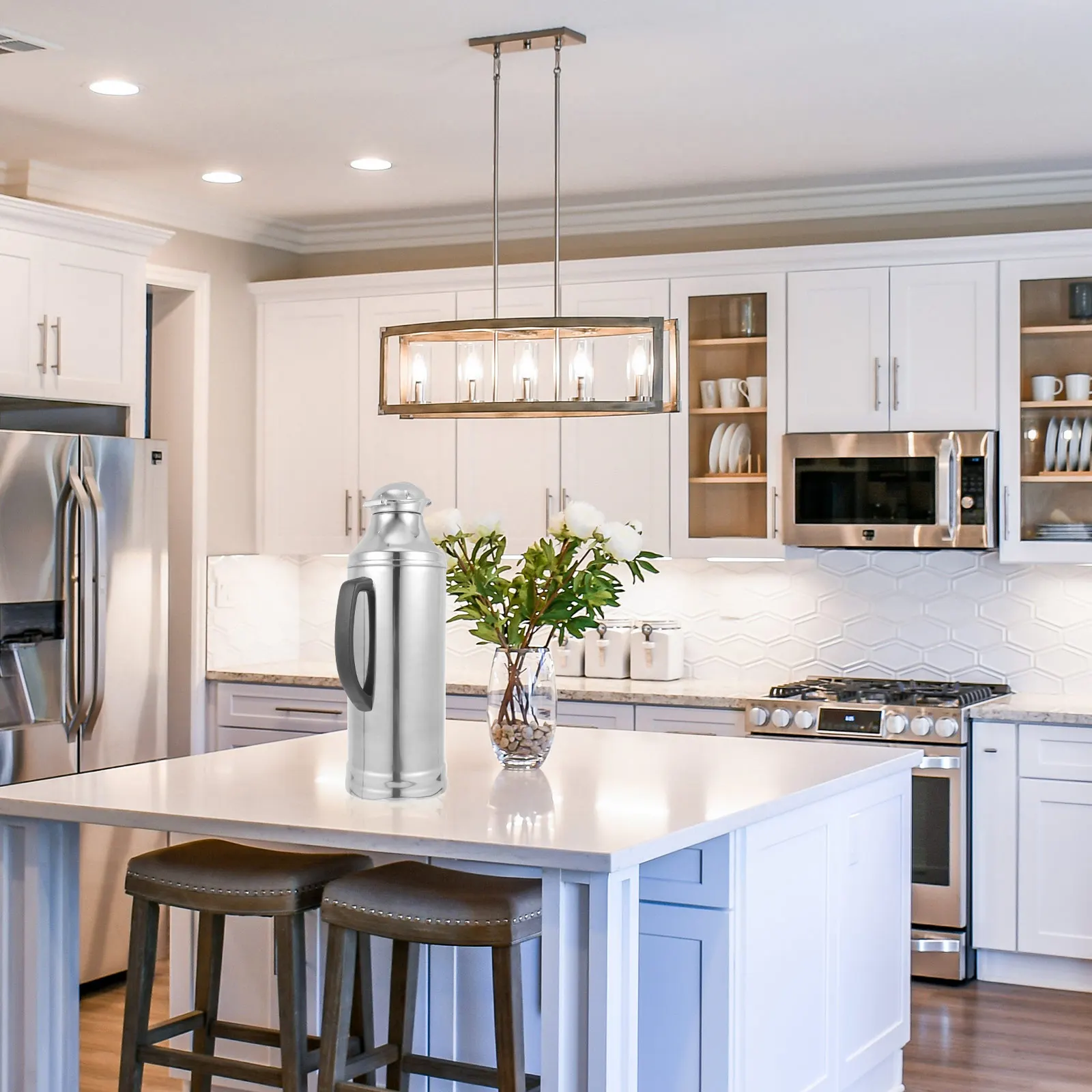 

1Pcs Thermal Coffee Carafe Water Kettle Insulated Pot Large Capacity Clean Interior Beautiful Exterior Thermal Bottle