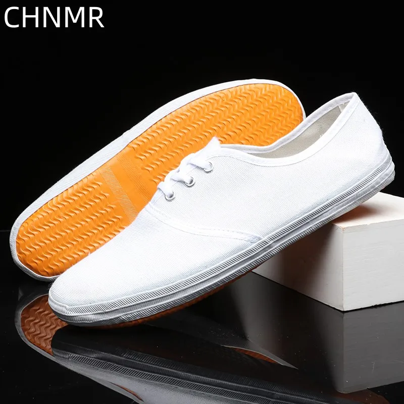 Small White Shoes Military Training Casual Shoes Round Head Wear-resistant Light Thick Bottom Outdoor Tide All-match Breathable