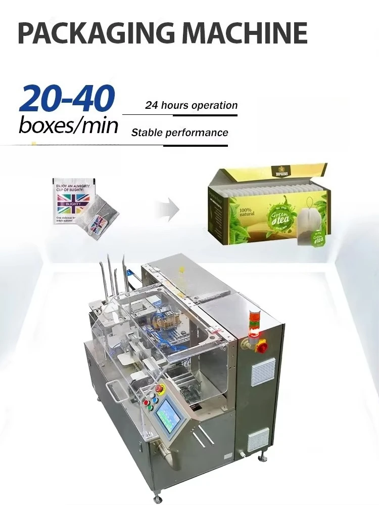 High Effect Carton Box Packing Machine PLC Touch Screen Machine Carton Box Cartoning Packing Machine for Small Business