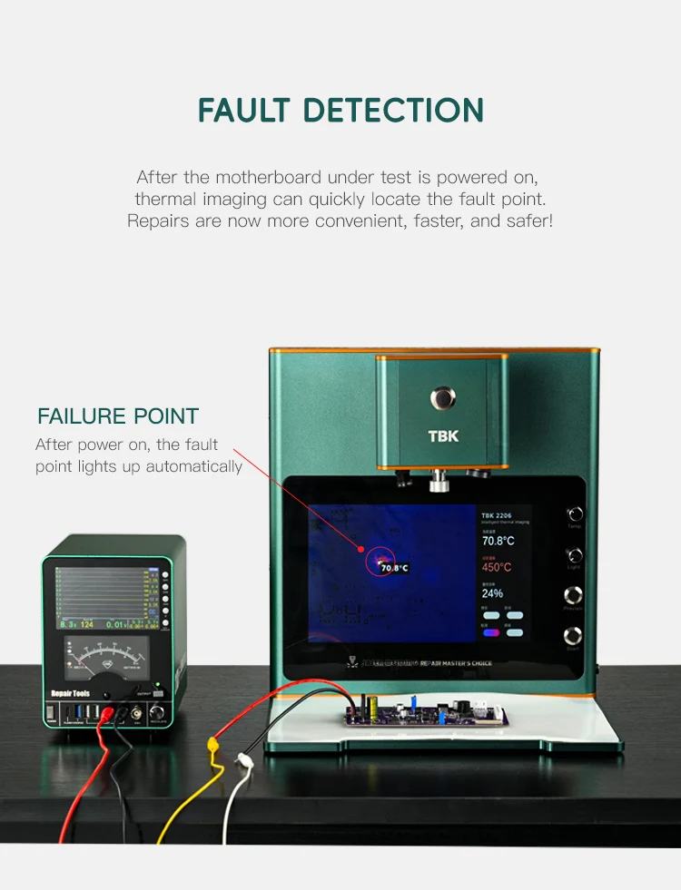 TBK 2206 Smart Laser Disassembly Welding Machine Adjust Heating Range/Fault Detection for Motherboard Welding Repair Tool