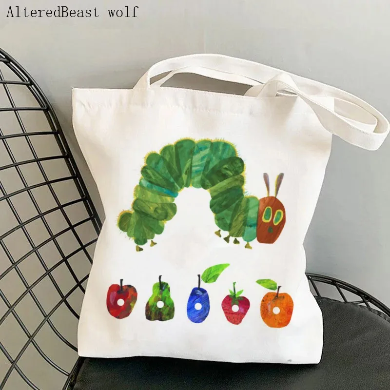 Women Shopper bag Stardew Valley Cow Printed CanvasTote Bag Harajuku Shopping Canvas Shopper Bag girl Christmas Tote Shoulder