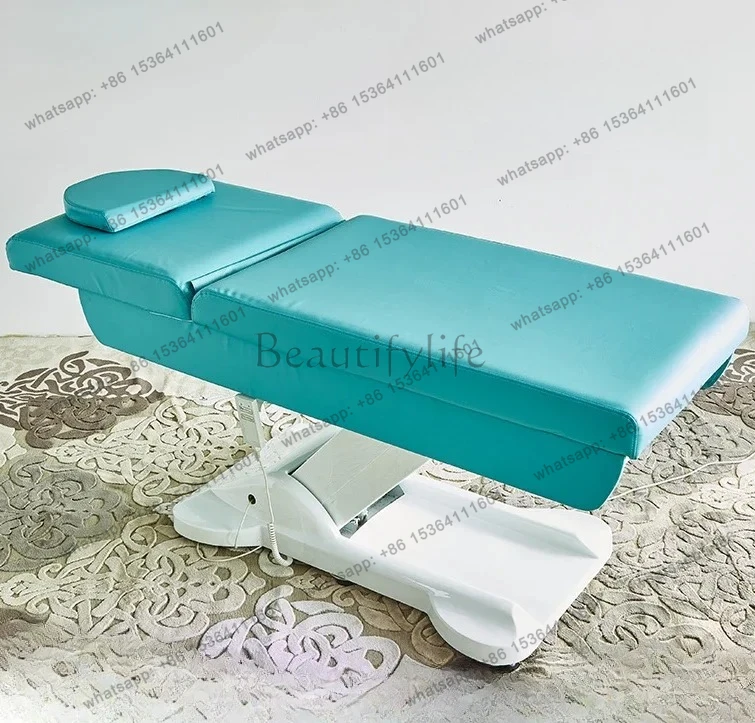 

salon furniture Electric lifting beauty bed Beauty salon special embroidery bed Physiotherapy massage body bed