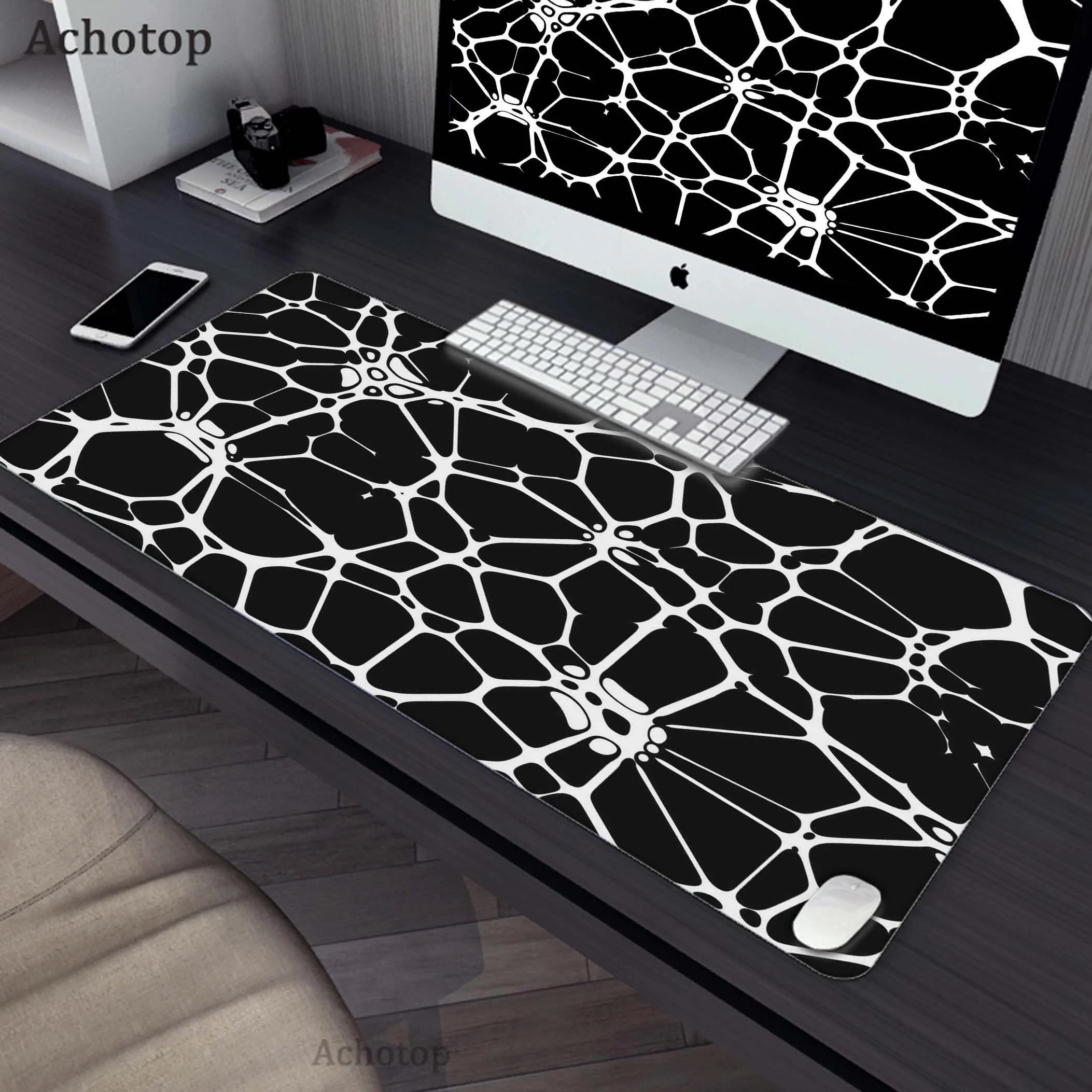 

Gamer Mouse Pad Mousepads Locking Edge Mouse Mat Gaming Mousepad Keyboard Pads Design Of Spider Web Pattern Gamer Desk Mat