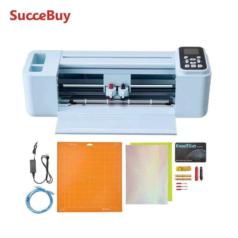 Machine de découpe de vinyle SucceBuy 12 pouces avec écran tactile, découpeuse de vinyle contrôlée par écran, plus de 5000 ressources de conception intégrées pour créer des cartes artisanales