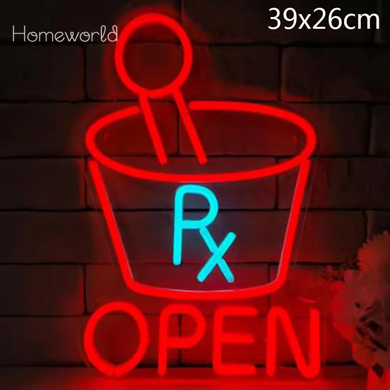 Pharmacy Open LED Neon Signs  Medical Store Open Display Neon Lights  Pharmacy  Prescription Shop Medical Camp Neon Sign