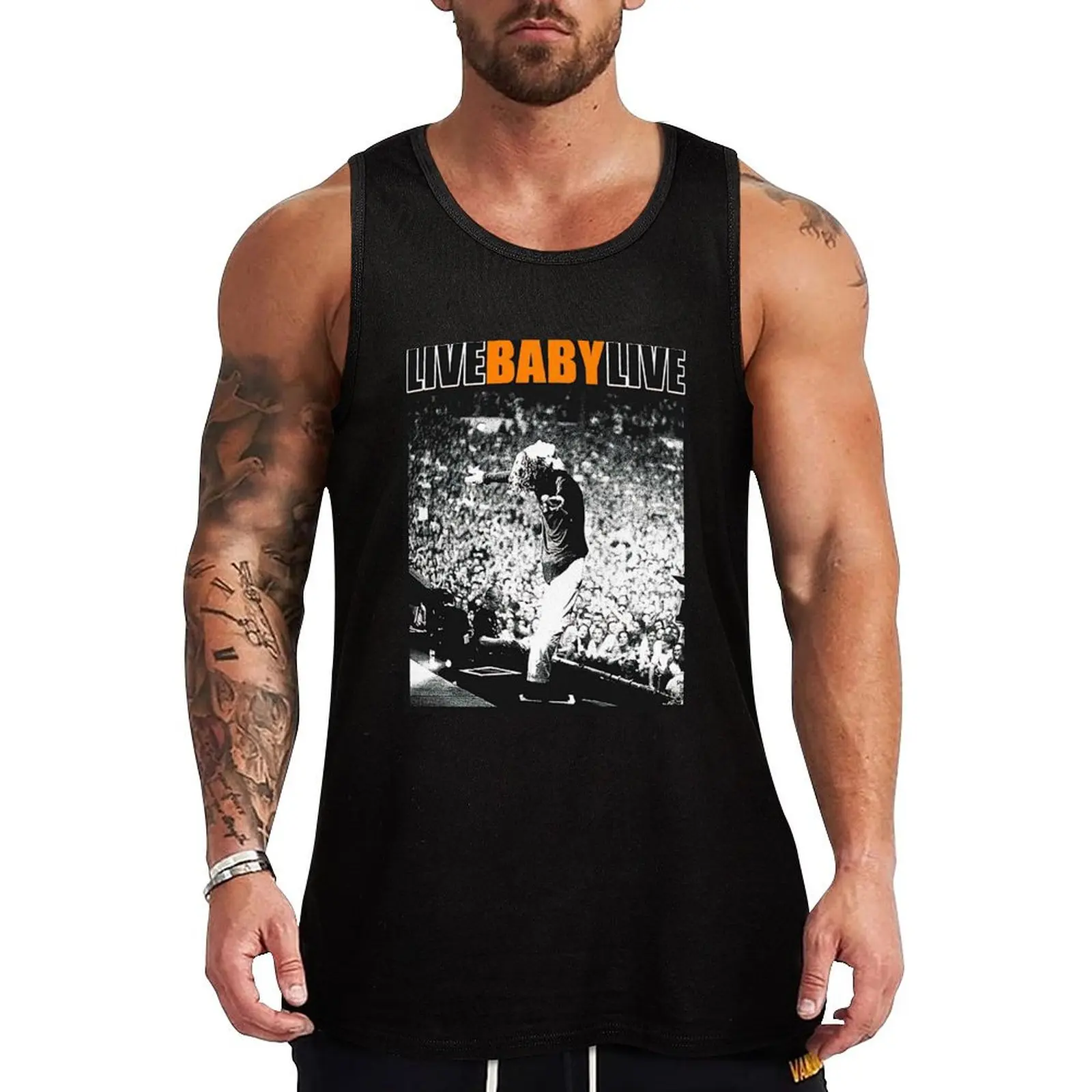 

inxs Tank Top gym clothes man fitness basketball clothing anime t-shirts sports clothes for men