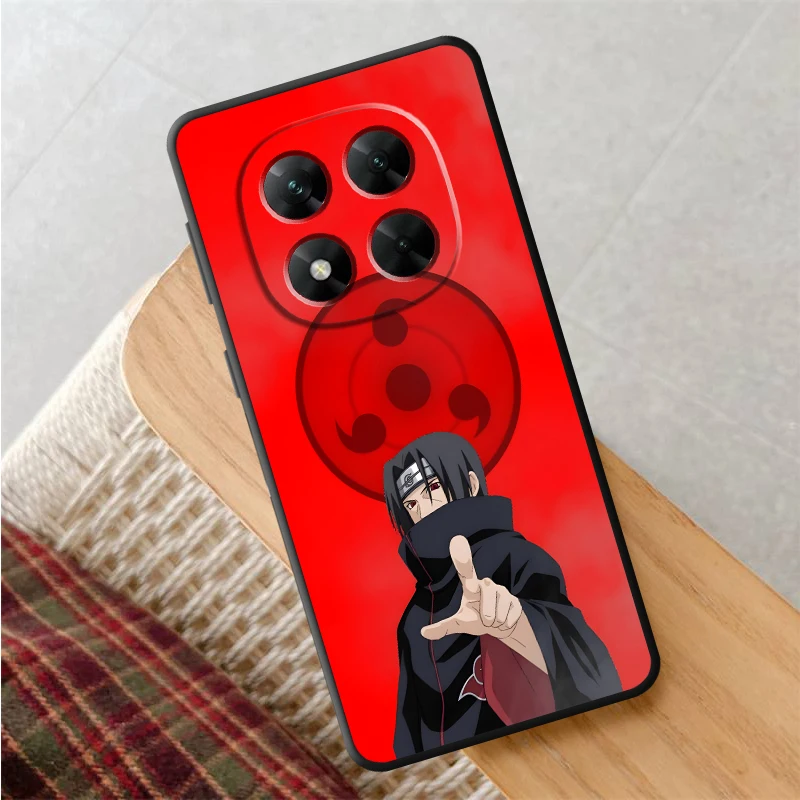 Custodia rossa bella Uchiha Itachi per Xiaomi Redmi Note 13 14 Pro Plus 10S 9 10 11 12 Pro 12s 7 8 11s Cover morbida nera per telefono