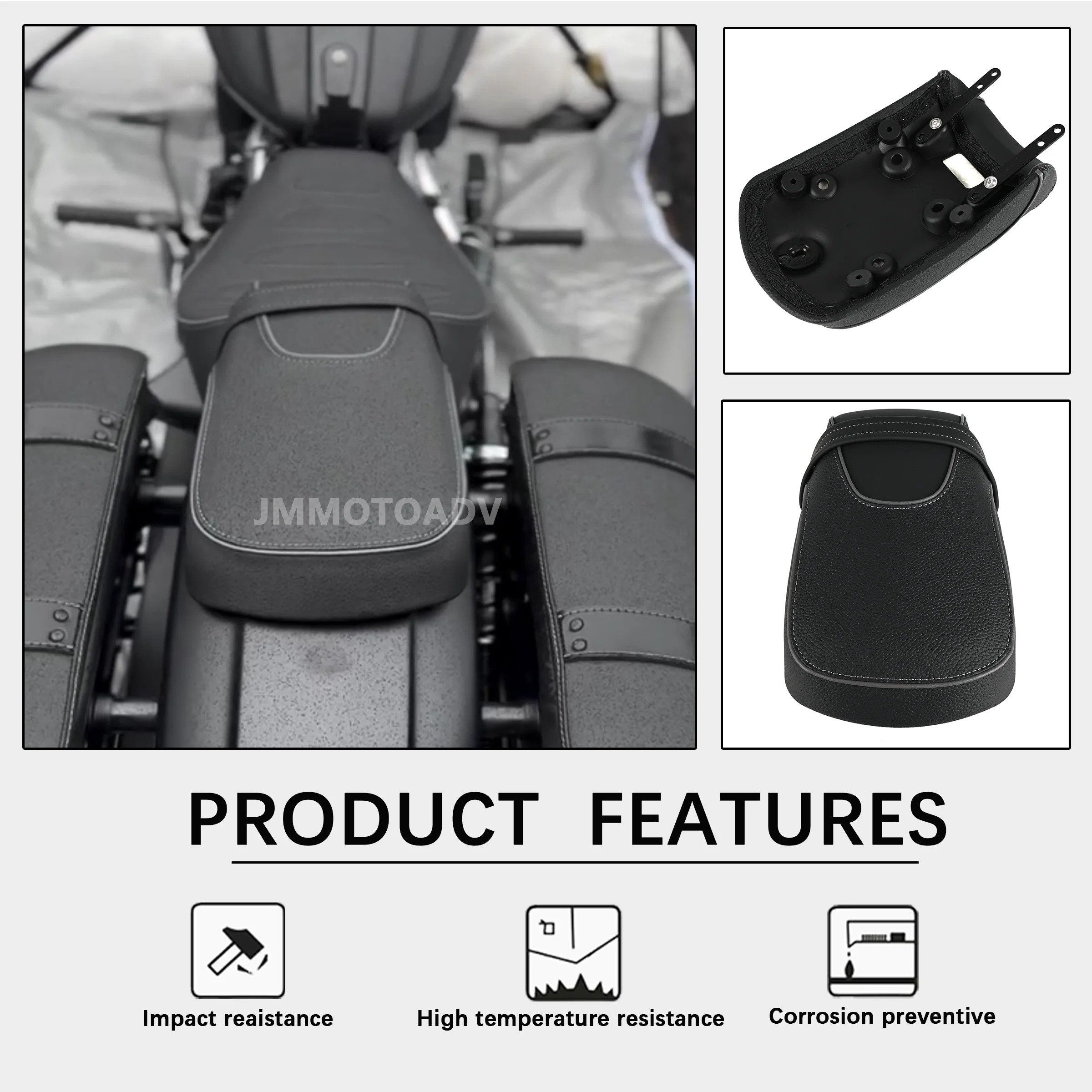 2025 For Indian Scout Rear Seat Cushion Waterproof Motorcycle Seat Memory Foam Comfort for Scout Super Sport Limited Tech Models