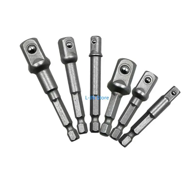 

1 Set Steel Socket Adapter Shank to 1/4" 3/8" Extension Drill Bits