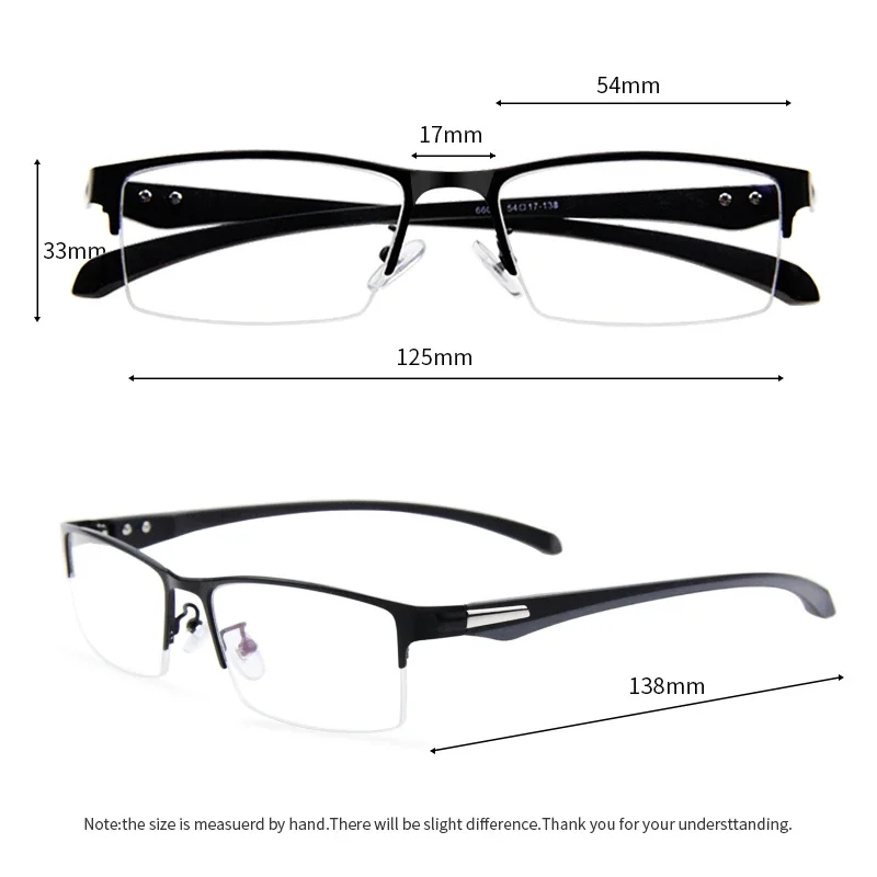 Sunglass Reading Glasses Photochromic lenses Half frame, Presbyopia Eyeglasses Anti Fatigue Diopters To +4.0