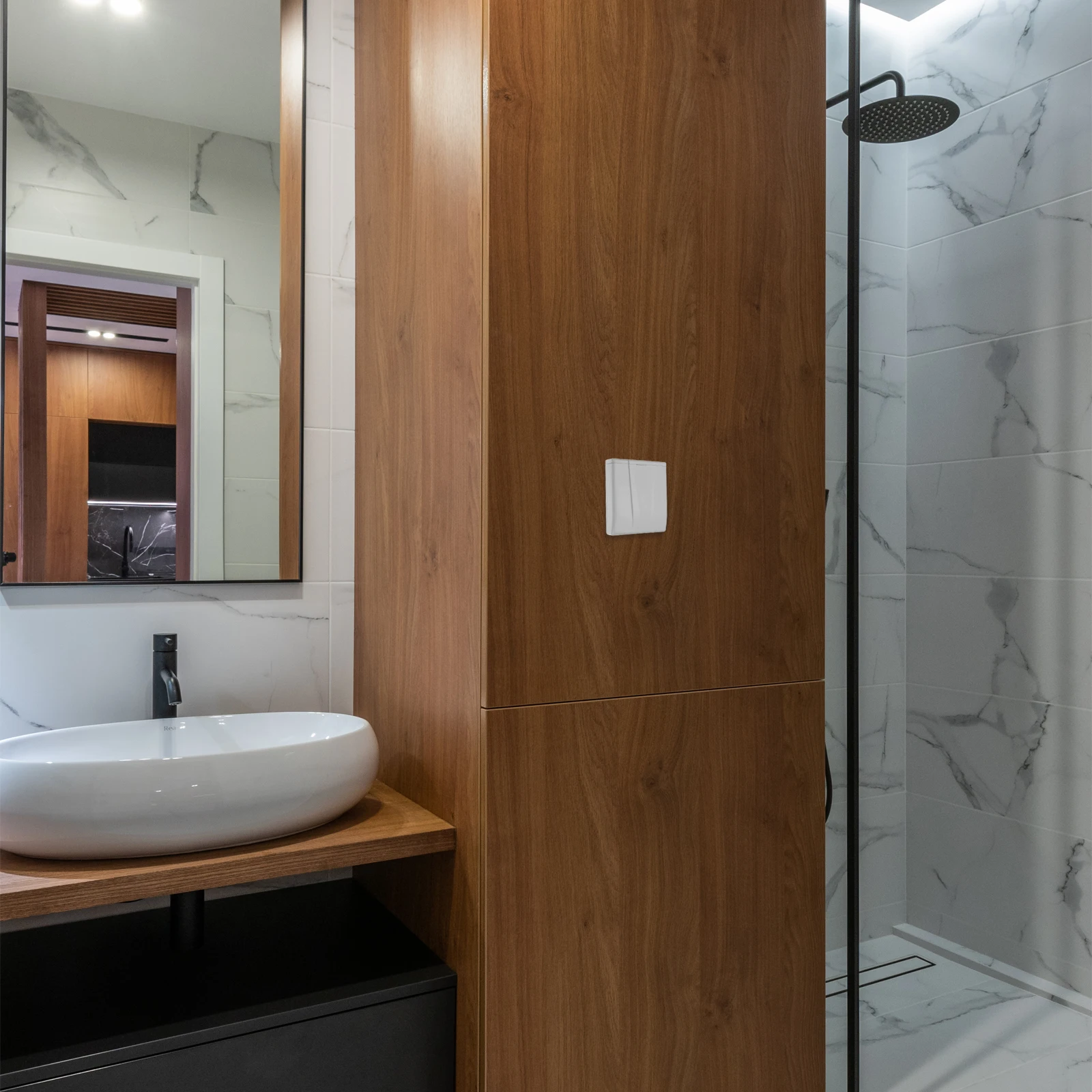 

ABS Bathroom Wall Socket Cover Waterproof Outlet Protector Electrical Plug Protection Splash-Proof Box Switch Protective Cover