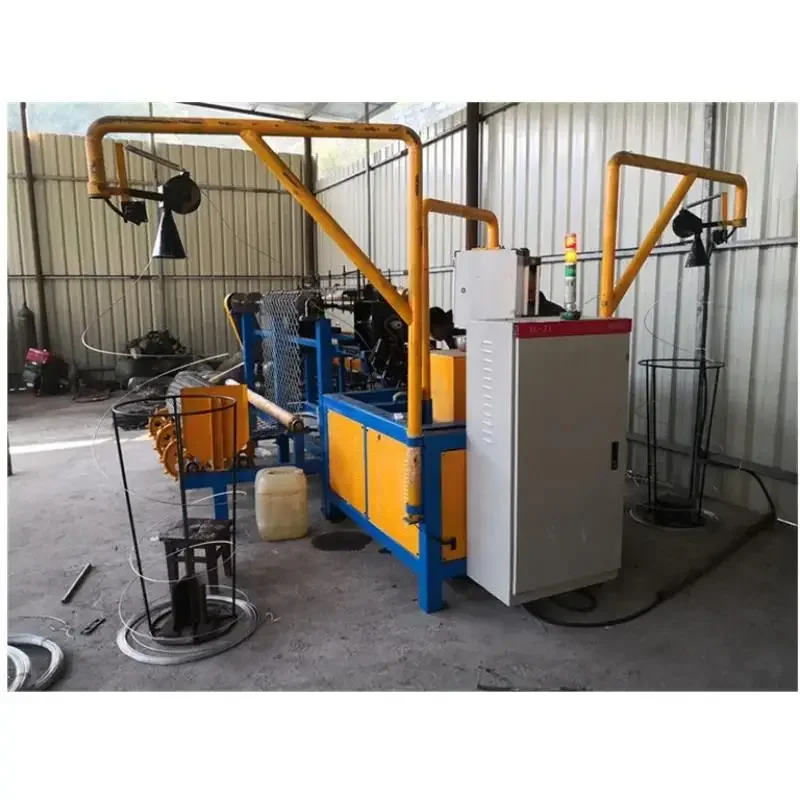 YG Fully Automatic Double Wire Mesh Chain Link Fence Weaving Net Fencing Making Machine Factory Price