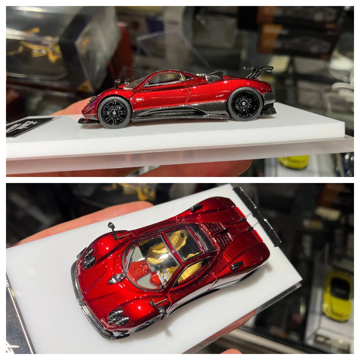 

Модель автомобиля Zonda Red Carbon HH 1/64, лимитированная серия, из сплава