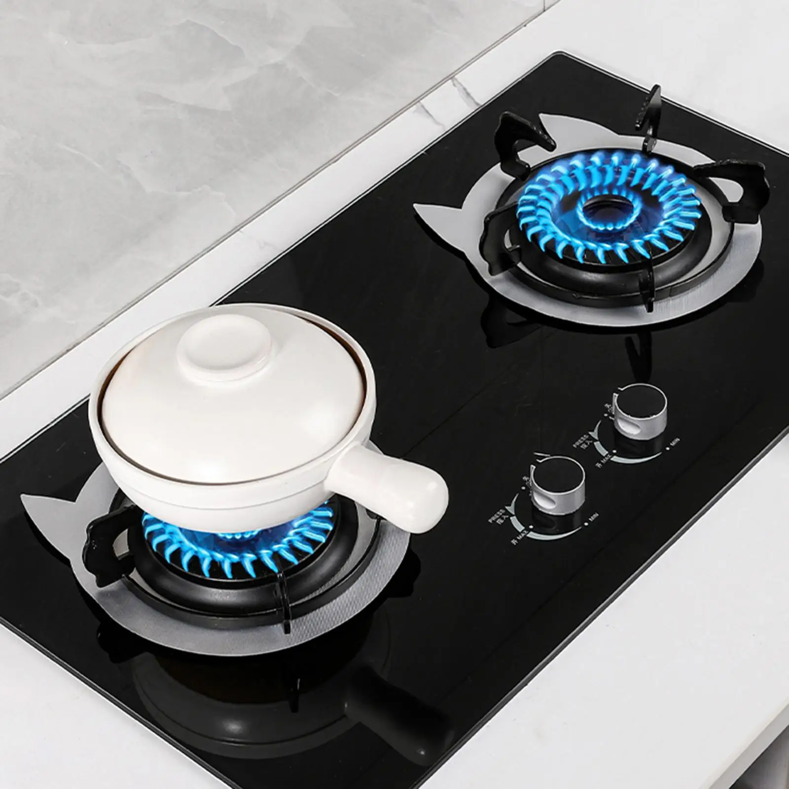 Reusable Fiberglass Stove Burner Cover Heat Resistant Gas Range Protector Liner Easy to Clean for Kitchen Cooktop