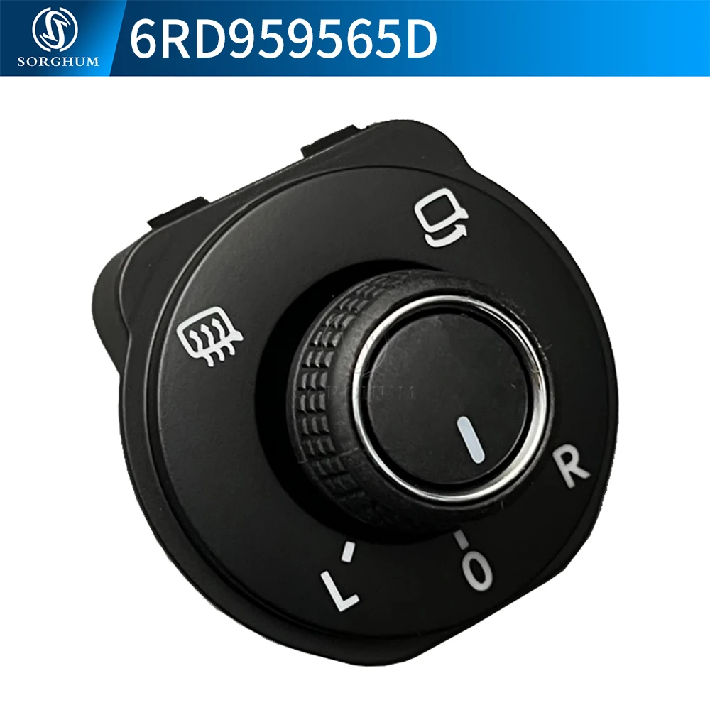 6RD959565D مرآة الرؤية الخلفية الضابط التحكم التبديل مقبض قابل للطي زر ل Volkswagen VW POLO 6R 2011 2012 2016 6RD 959 565 D
