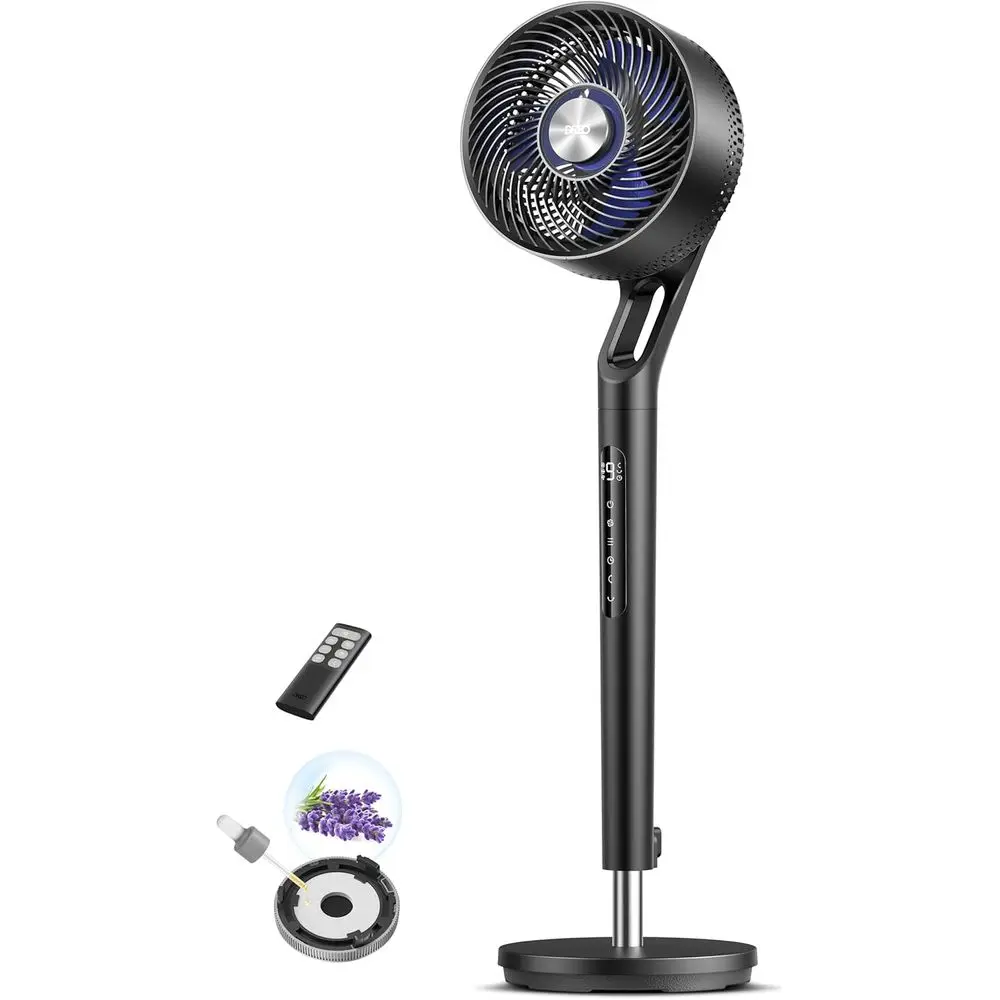 

an or Bedroom, 2026 New el,120°+100° Omni-Directional Oscillating an, 96t, DC Motor, 20 dB Quiet Standing Pedestal ans, 9 Speeds