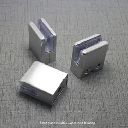 Glass Clamps Holder 8-10mm Stainless Steel 304 /201 Glass Clamps Clip Adjustable Glass Bracket for Staircase Handrail