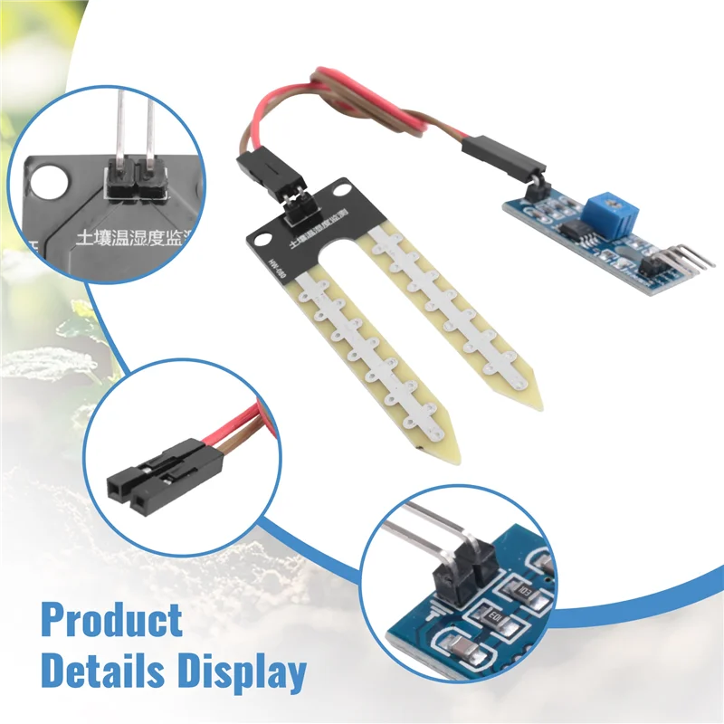 B24B Soil Hygrometer Detection Module Moisture Sensor FC-28 DC 3.3V-5V