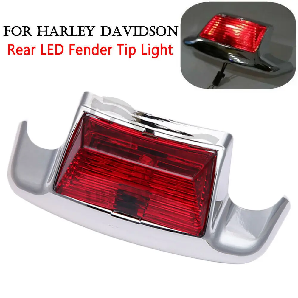 

Car Front Rear LED Fender Tip Light for Harley Electra Glide Heritage Softail 1986-2009 Rear Tailing Edge Driving Brake Light